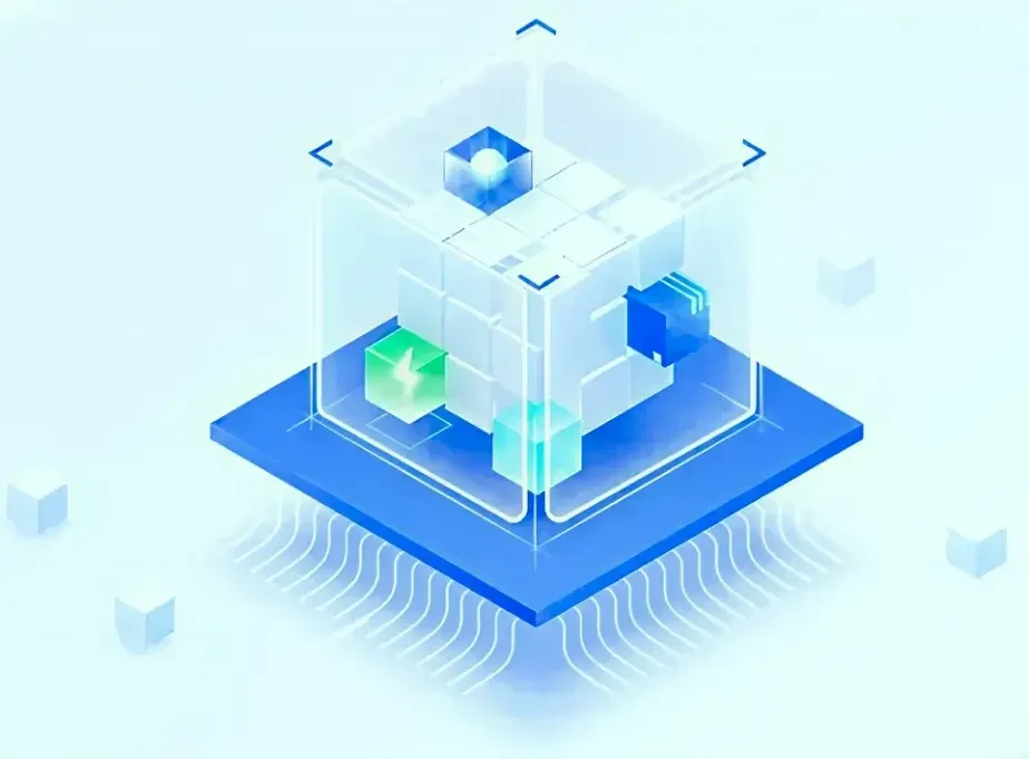 Connected Microsoft 365 workplace technology illustration