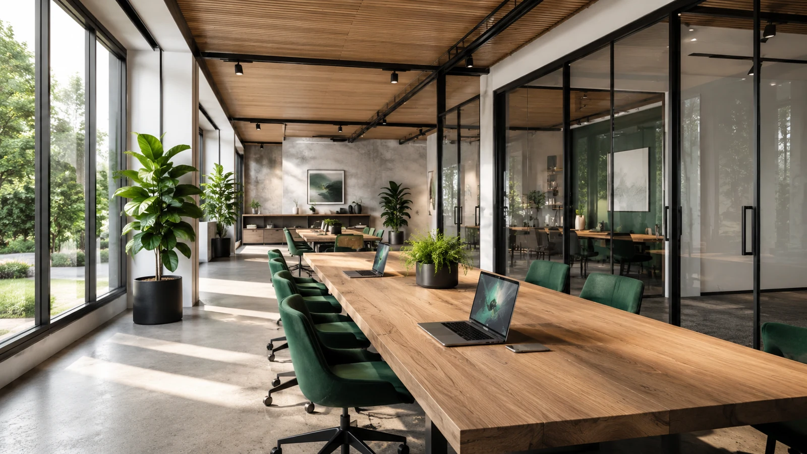 Conceptual bright collaborative studio